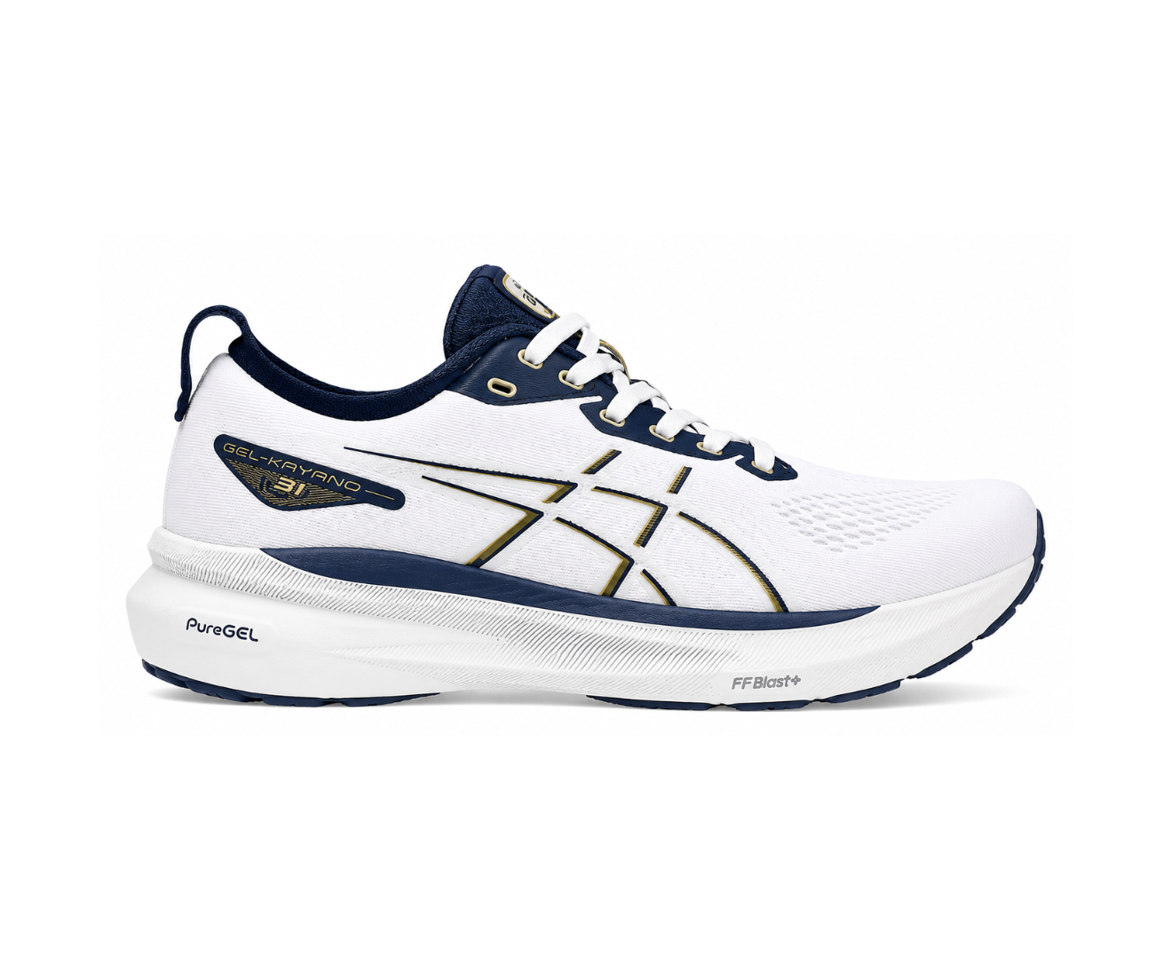 Asics Gel KAYANO 31 Glacier Grey White — First Copy