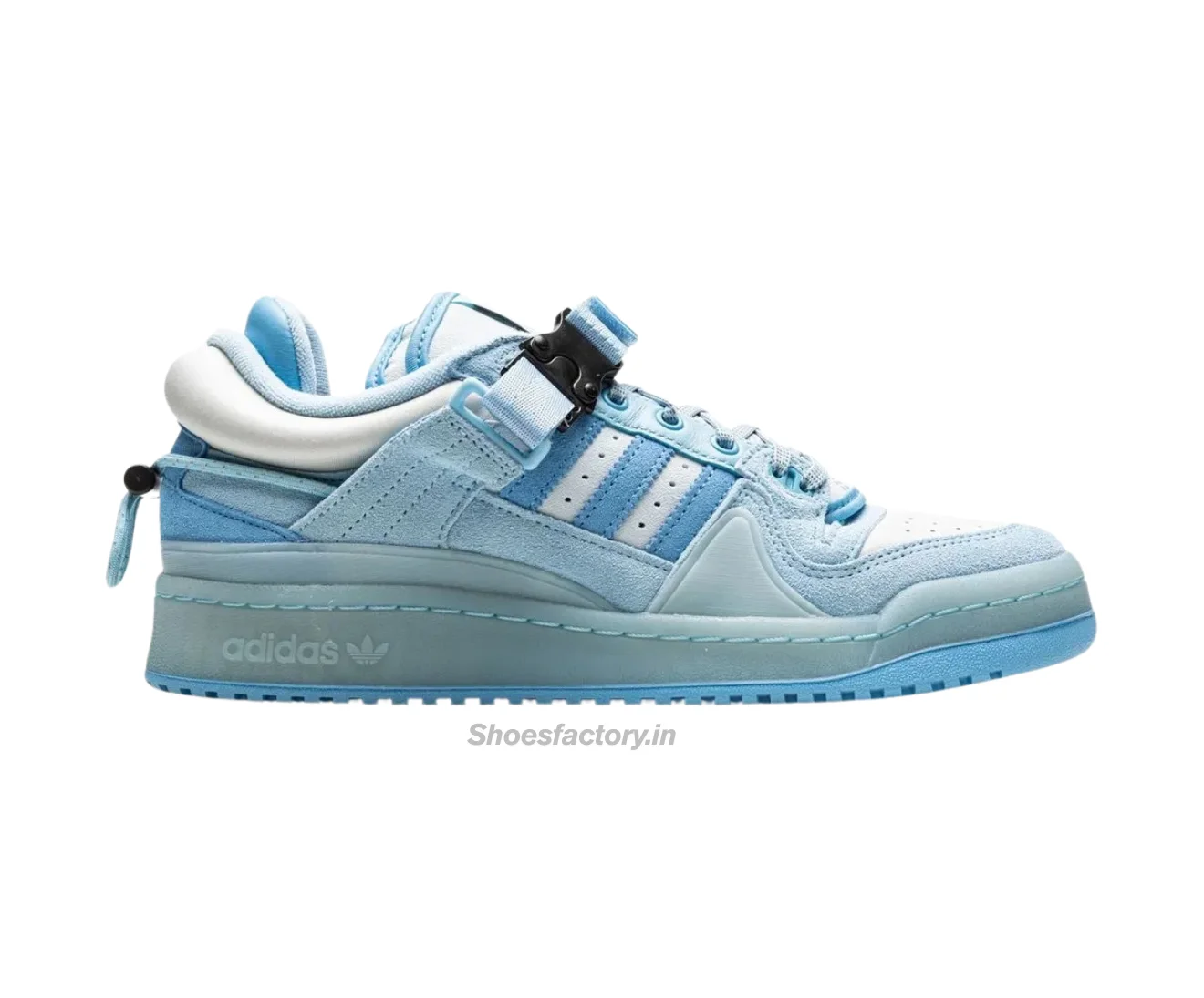 Adidas bad bunny buckle low blue tint — First Copy