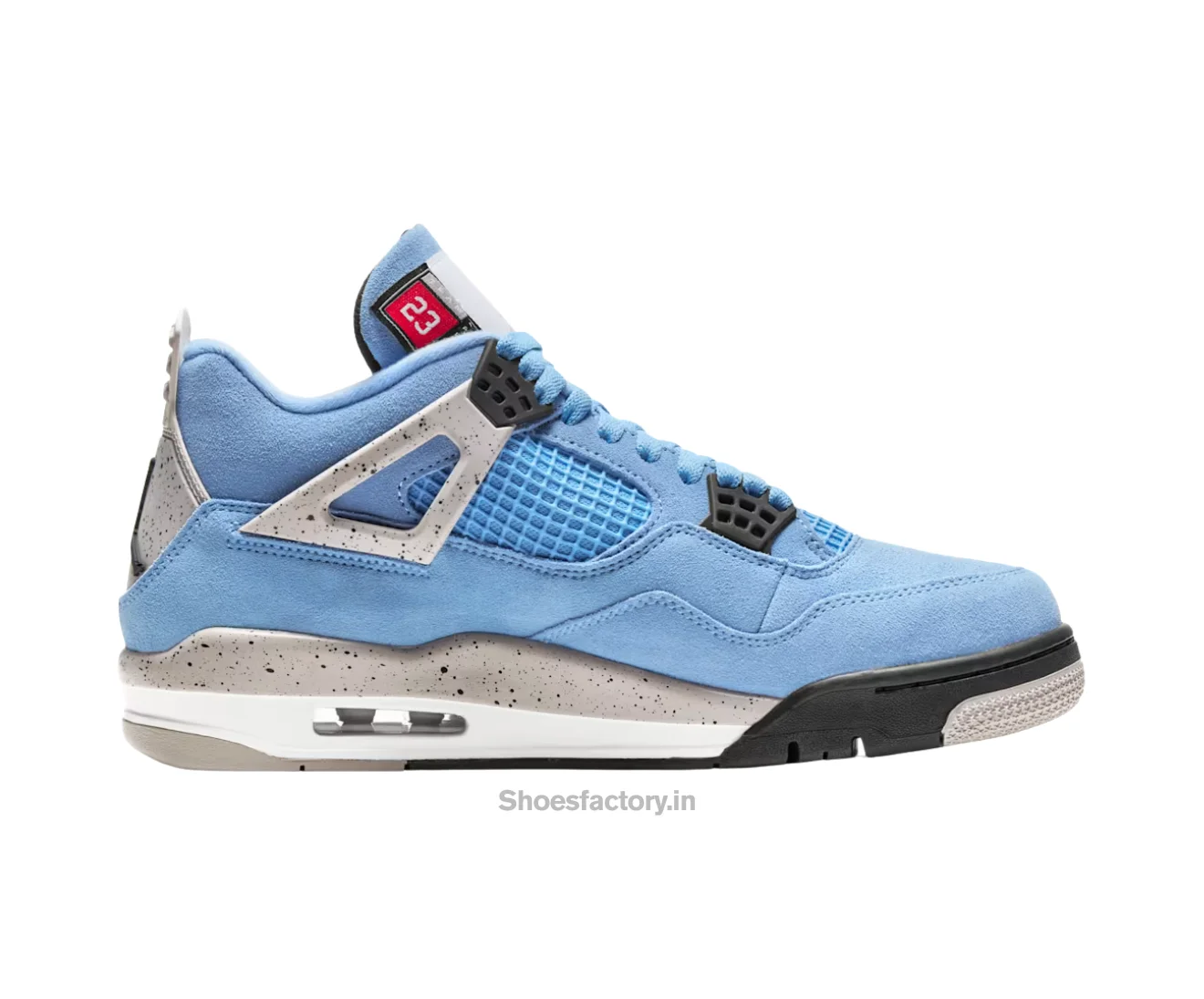 Air Jordan Retro 4 University Blue — First Copy